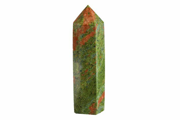 Tall, Polished Unakite Obelisk - South Africa #151873